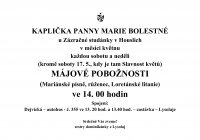 Májové pobožnosti.